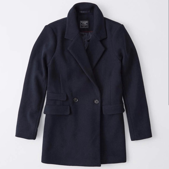 Abercrombie & Fitch Navy Wool Blazer Sz XS - Picture 8 of 9